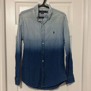 Ralph Lauren Dip Dye Poplin Button Down Shirt